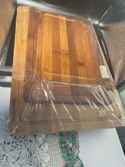 Set of 3 Zartesh Bamboo Cutting Boards (9x6/12x8/15x10)