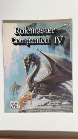 D&D~! Rolemaster Companion magazine IV By I.C.E.
