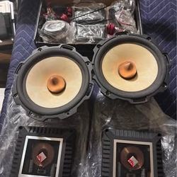 Full set of Rockford Fosgate T4652-S Power Series component speakers