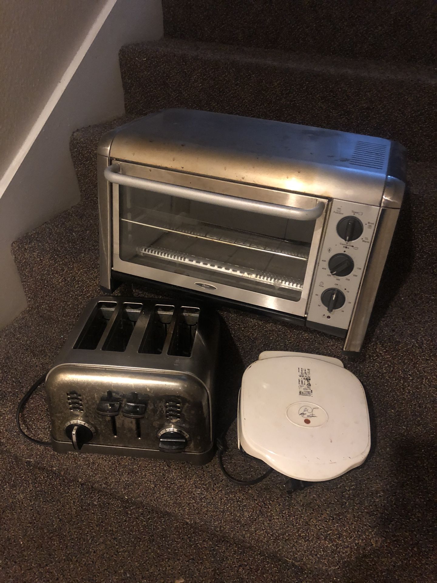 Kitchen Appliances | three piece (Oven, Four Slice Toaster; Grill/ Panini Maker)