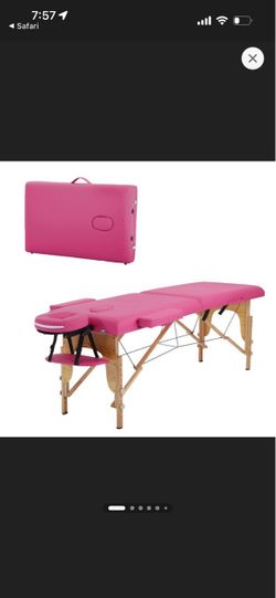 Pink Portable Folding Massage Table – $100