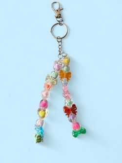 Chunky bead keychains