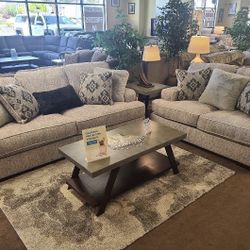 Mercado Pewter Living Room Set (Couch Sofa Loveseat Sectional Options 