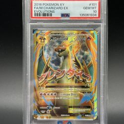 2016 Pokemon XY Evolutions #101 FULL ART/M Charizard EX PSA 10