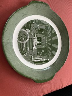Vintage Plate Colonial Homestead By Royal Circa 1950