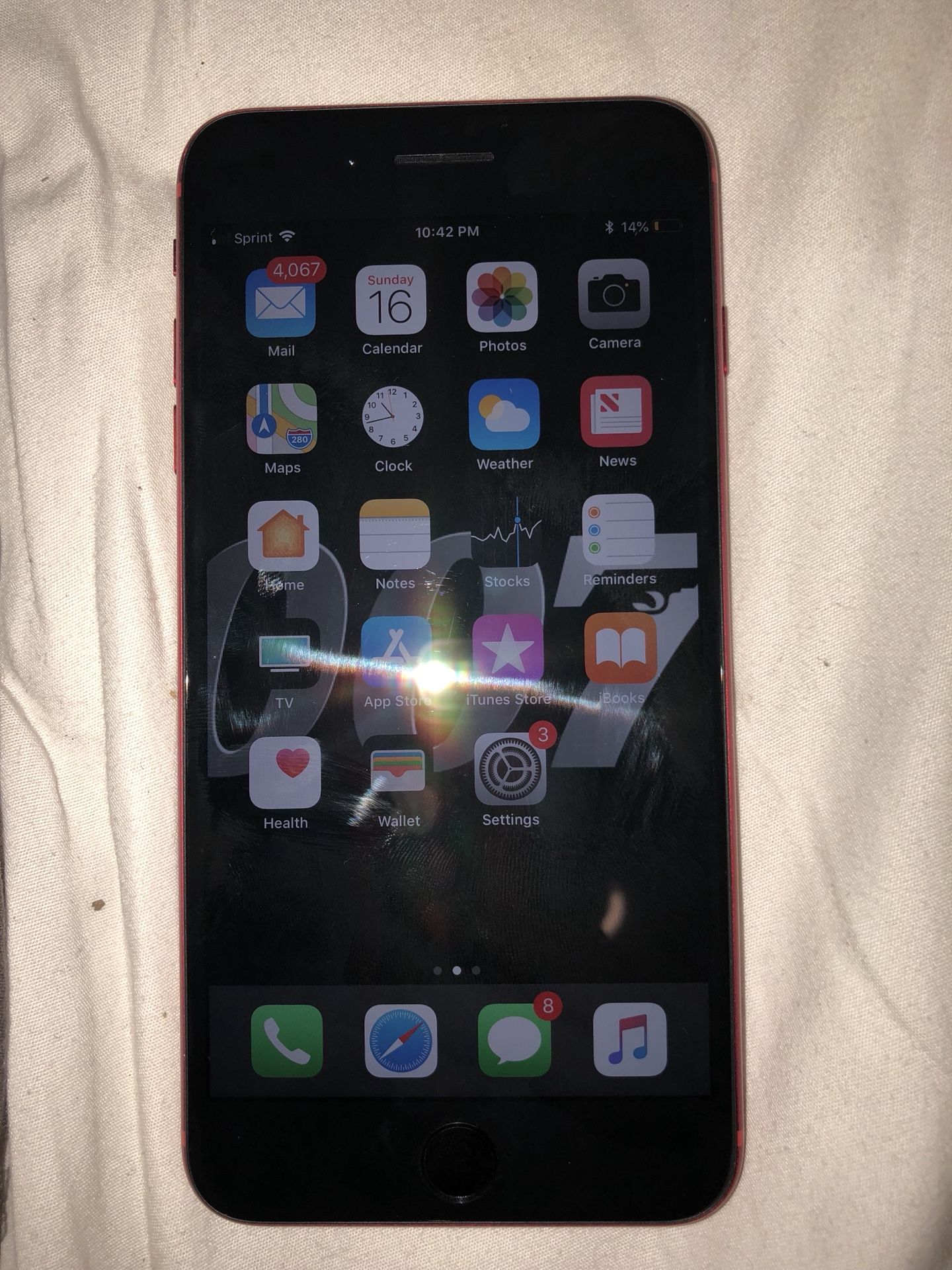 Sprint iPhone 8plus 64GB RED ready to activate/No locks!!