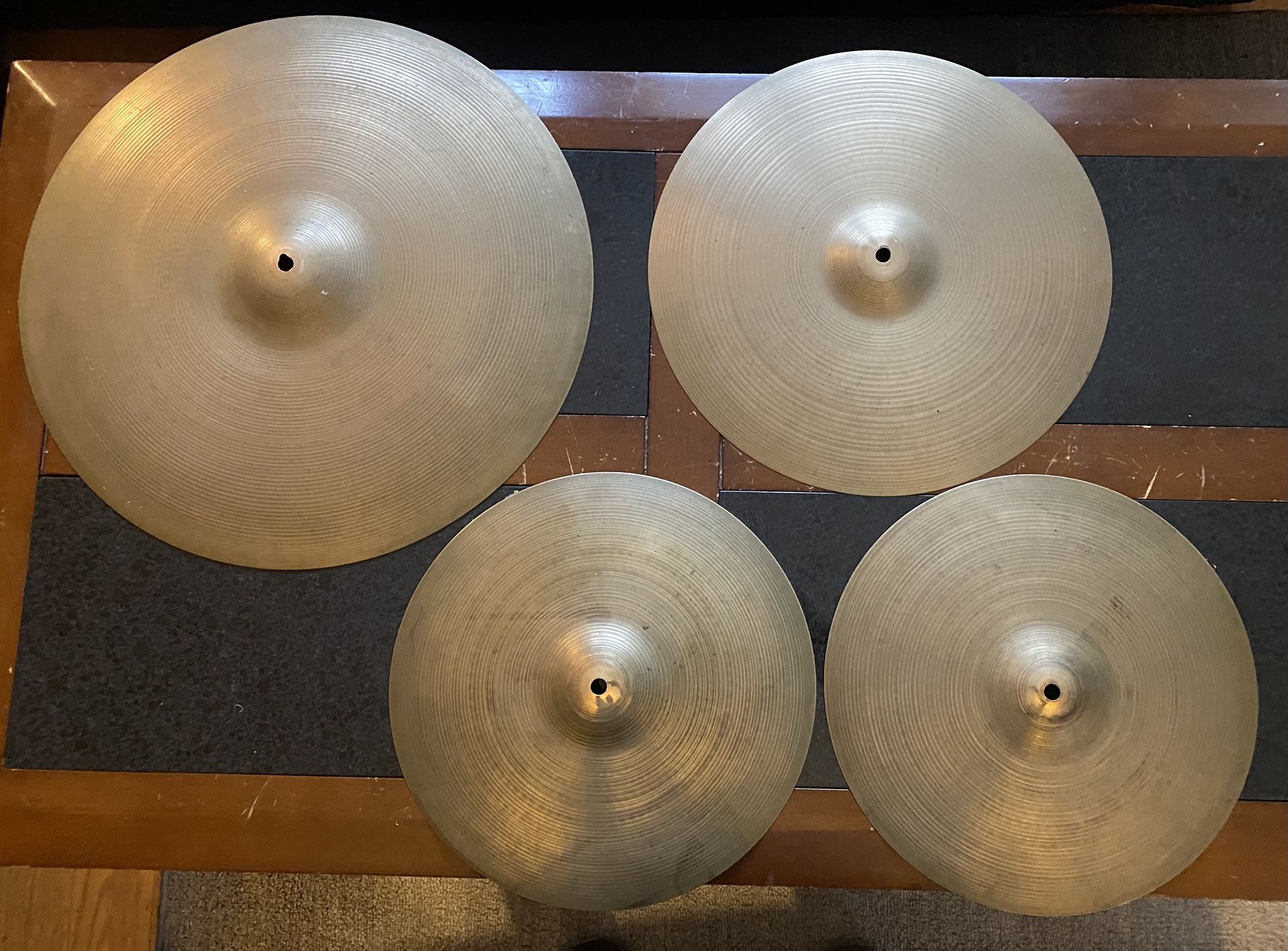 Very Rare 60’s Zildjian Thin Jazz Cymbal Set