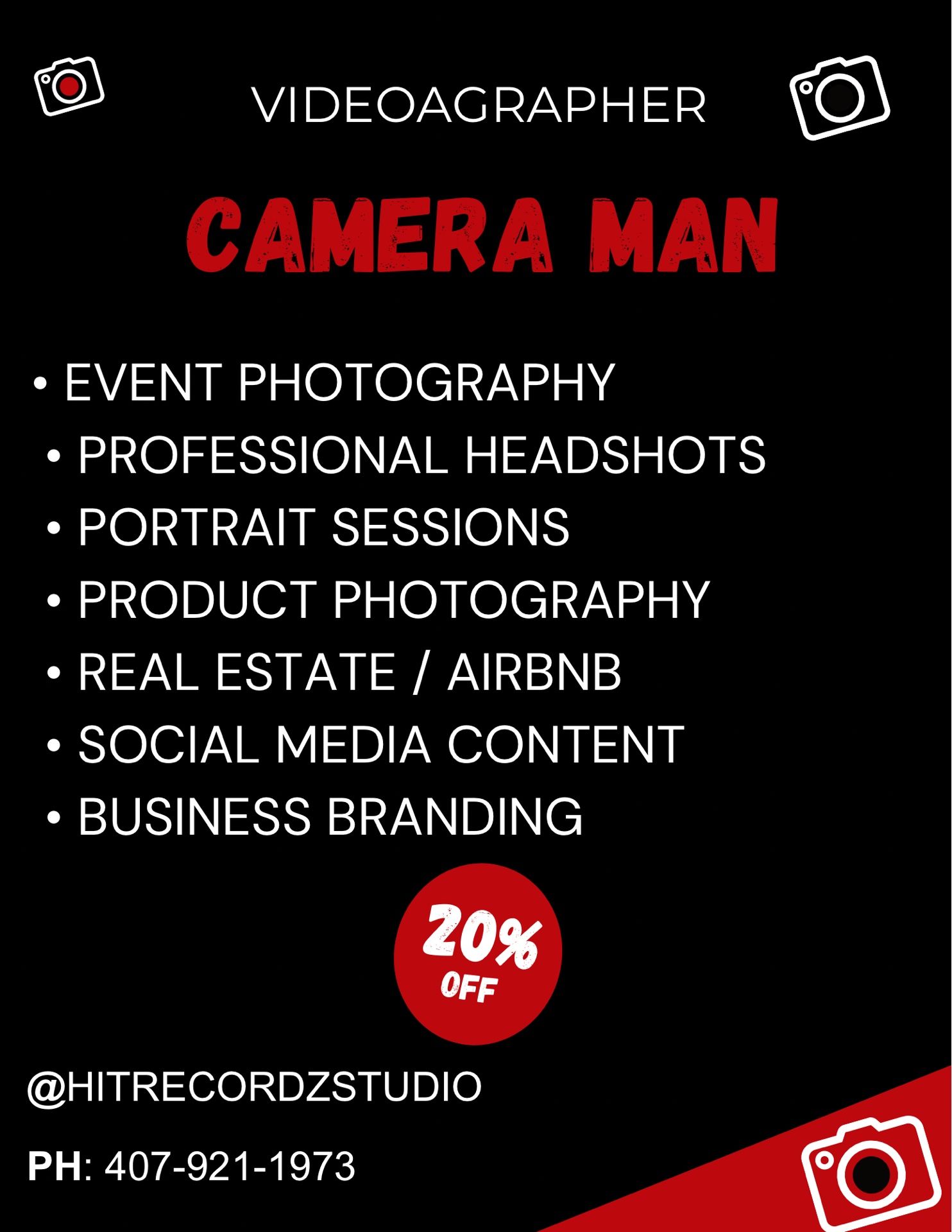 Camera Man/ Videographer