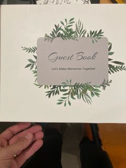 New Wedding Guest Book – Botanical Greenery Cover