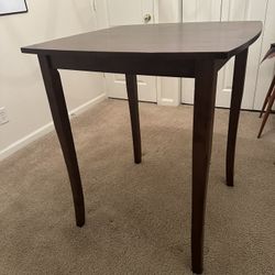 High Table (Curved Top - Antique Walnut Finish)