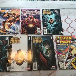 🔥4 ULTIMATE IRON MAN FOIL COVER TONY STARK MARVEL HIGH GRADE SET 2005 + 3 FREE!