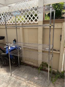 Chrome Wire Shelving Unit