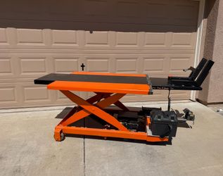 Motorcycle lift table 1500 pound lift cap. $1000