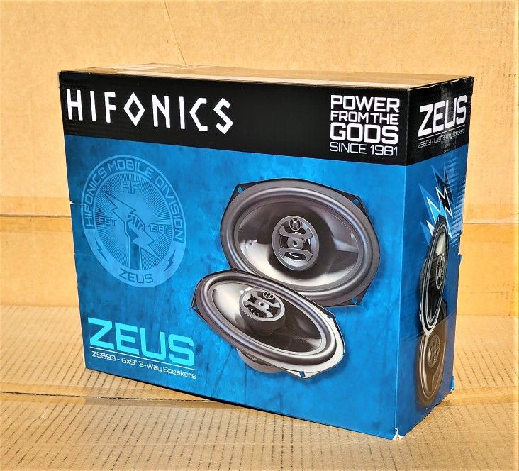 Hifonics Car Speakers Set 6x9 Inch 3-Way Coaxial Speaker System 400 Watts ZS693 🚨 Payment Options Available 🚨 No Credit Needed 🚨