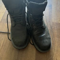 Black Wolverine Steel Toe Waterproof Boots