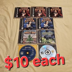 Playstation 1 ps1 games $10 each