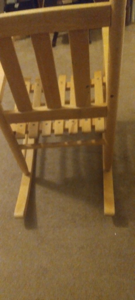 Crackle Barrel Child Rocking Chair