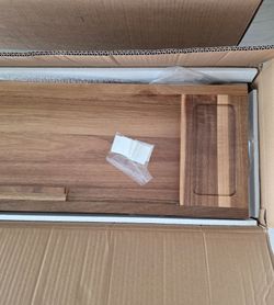 Brand new. Wood Bathtub Tray, 35"x10" Large Bath Tray for Free-Standing Tub