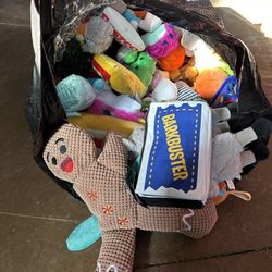 Huge Bag Of Soft Dog Toys All Brand New 