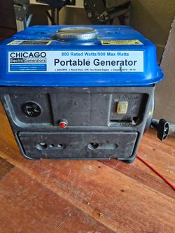 Chicago Electric 800/900 watts Portable Generator