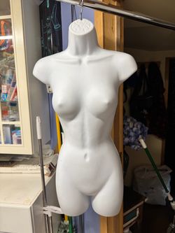 Women's Torso Female Plastic Hanging Mannequin