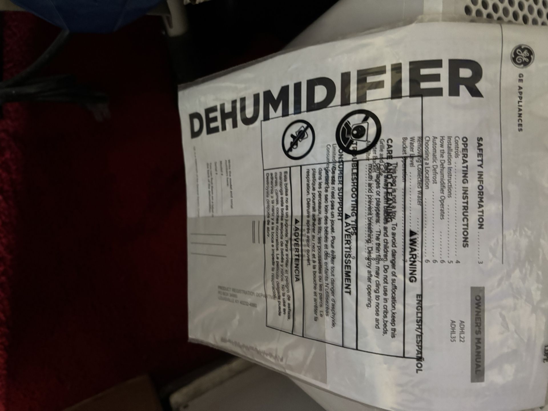 Dehumidifier Ge 