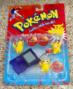 Pokemon Poke Ball Blaster/Battle Discs #25 Pikachu 1998 Hasbro Nintendo - SEALED