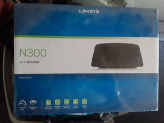 Linksys wireless router.