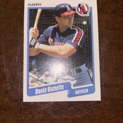 Dante Bichette Fleer’90 Baseball Card 127 