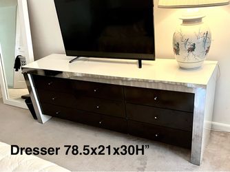 Large 9-Drawer Dresser 78.5x21x30"