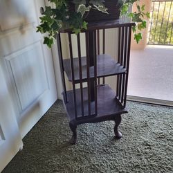 Nice Bookshelf It Turns In Circles Is 34 In Tall And 18 In And A Square Nice Wood No Need Anything To It