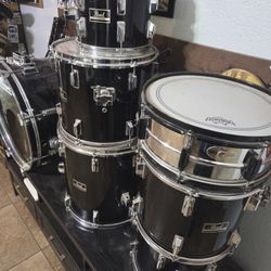 Vintage Pearl DRUM SET 7 Piece Kit No Symbols 