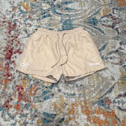 Civil Regime Faux Suede Tan Shorts