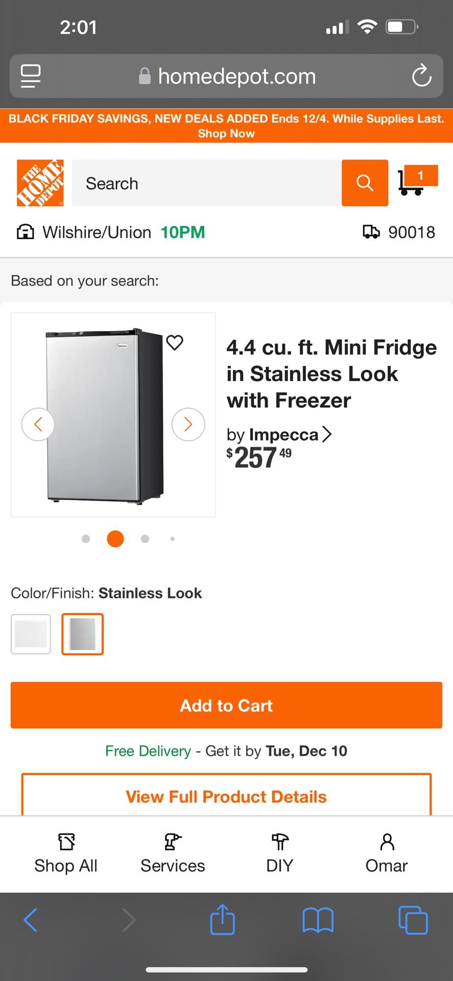 HISENSE Compact refrigerator 