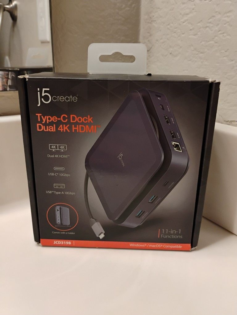 j5 Create Type-C Dock Dual 4K HDMI