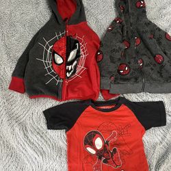 Spider Man Sweater Size 2t Lot 