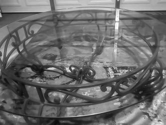 Round Glass Table