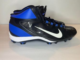 Nike Alpha Speed Shark Men's Cleats in Black and Royal Blue Size 12
