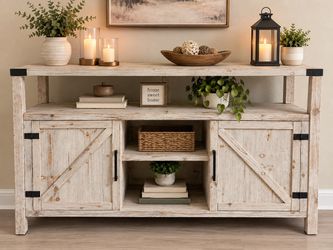 Rustic Farmhouse Sideboard / Buffet Cabinet