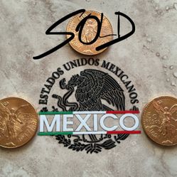 AMAZING (3) MEXICAN GOLD COINS  UNCIRCULATED CENTENARIO  ORIGINAL 1947  (22 KILATES 41.6 GRAMS