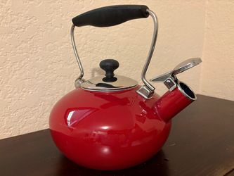 Red Chantel Tea Kettle - 1.8 qt Vintage style