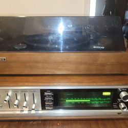Vintage SL700 panasonic turn table and SA700 receiver working
