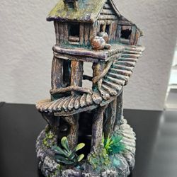 Aquarium ornament Treehouse Betta Fish Tank Cave Mystic Fairy Garden Castle