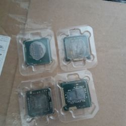 Lot 4 Laptop Processors 