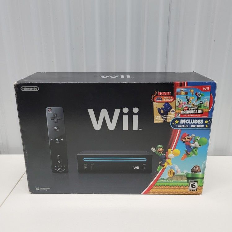 Nintendo Wii New Super Mario Bros. Box With Manuals Only! No Console!