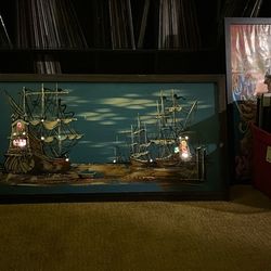 Light Up Painting, Vintage, 1970s, Goodman Dean Scott (Ashbrook Style)