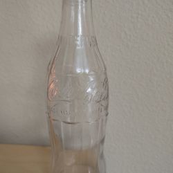 Coca Cola Clear 10 Oz Bottle Coke 
