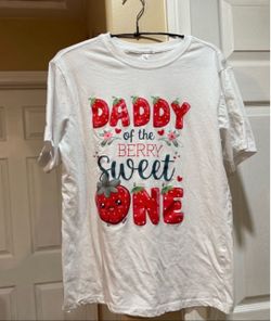 Daddy of the Berry Sweet One Graphic Tee