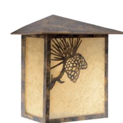 4- NEW  Whitebark Pine Cone Outdoor Lighting 