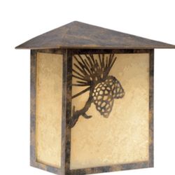 2- NEW  Whitebark Pine Cone Outdoor Lighting 